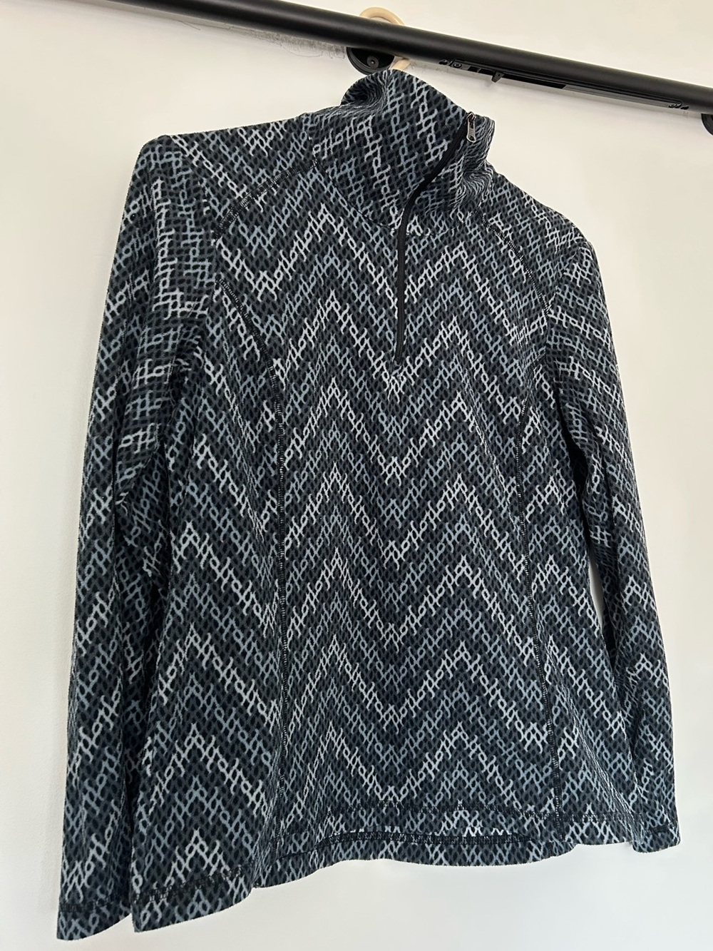 Columbia quarterzip graphite/white sweater